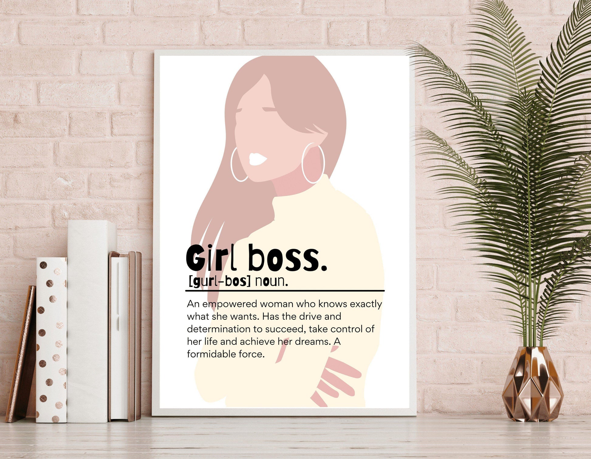 Girl Boss Prints Illustrashun