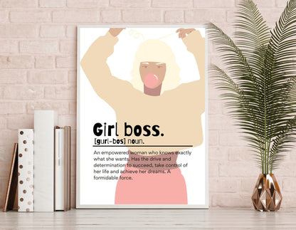 Girl Boss Prints Illustrashun