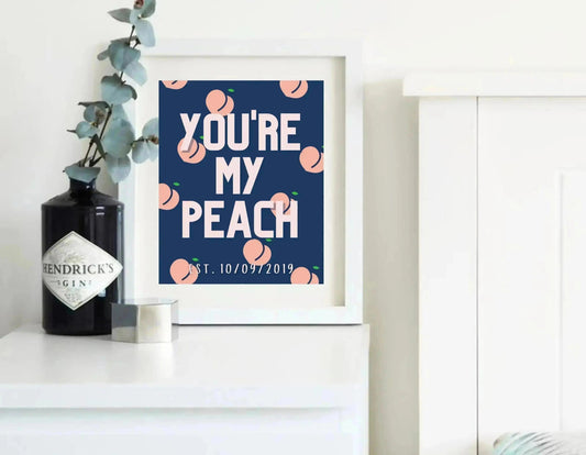 You're my peach Illustrashun